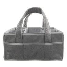 New Plush Baby Diaper Storage Bag, Large Capacity Diaper Changing Pad Organizer, Travel Mommy Bag - Multicolor - View 9