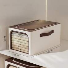 1个窄缝衣物收纳袋，大容量整理盒，加厚毯子/衣物收纳袋 - 彩色 - 查看 13