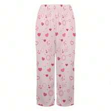 Couples Pajama Pants Matching Sets Holiday Pj Pants Cute Soft Pajama Pant Without Pockets Lounge Men/Women Romantic Valentine's Day Couple Style Loungewear  Trousers - 女性 - 查看 6