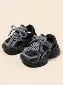 儿童时尚运动鞋，新款春秋休闲运动鞋，柔软防滑透气网眼厚底运动鞋，男童/女童跑步鞋