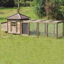 Conejera Grande para Conejos Jaulas De Madera para Exteriores con Bandeja Sin Fugas Y Techo De Asfalto Casa para Mascotas Ideal para Gallinas Y Cobayas - Un color - Ver 6