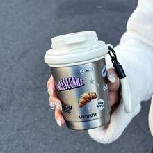 1pc Cute Stainless Steel Vacuum Insulated Cup 320ml Small Direct Drinking Cup Portable Travel Cu - Multicolor - View 15