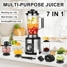 LIPETY Multi-Functional Food Processor/Blender/Juicer - Large Capacity Blender With One-Button Automatic Cleaning, Suitable For Grinding Grains, Making Smoothies, Fruit And Vegetable Juices, Etc. - Ver 1