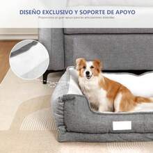 RED Cama para Perro Mediano Suave y elástico Cama ortopedica para Perros Antideizante y Lavable Sofá para Mascotas 21.6"*17.7"*10.2" - Medio - Ver 3