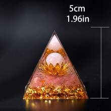 1件波西米亚风格水晶柱金字塔装饰品，适合家居桌面装饰、冥想桌摆件，提升氛围，适合灵性主题的客厅、卧室、书房、办公桌、书架。 - 彩色 - 查看 13