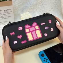 像素风水晶装饰/Switch 2游戏机便携包，可收纳游戏机和游戏卡带 - 彩色 - 查看 6