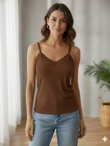 Women T-Shirts - Rust Brown - View 1