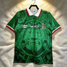 The 1998 World Cup Home Jersey Of Mexico, Crafted From High-Quality Fabric For A Comfortable Experience - 綠色 - 查看 1