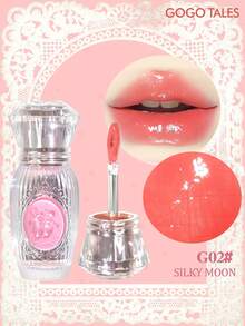 GOGO TALES GOGOTALES 甜美芭蕾透明唇彩，滋润持久，清新柔和光泽，低饱和度裸色调，玻璃般质地，唇彩、唇膏、润唇膏三合一，适合学生和约会使用。 - G02# SILKY MOON - 查看 1