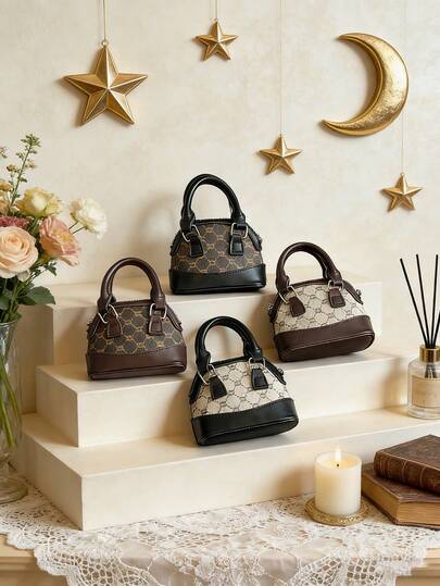 这款时尚迷你贝壳形手提包采用拉链封口，是一款百搭的韩式单肩/斜挎包。它可以装下钥匙、硬币和其他小物件。有多种颜色可选，非常适合外出、约会和日常使用。它也是送给朋友的理想节日礼物。