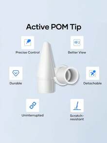 适用于 Apple Pencil 第一代/第二代/Pro 的替换笔尖 - 高灵敏度和精准控制 - 彩色 - 查看 3