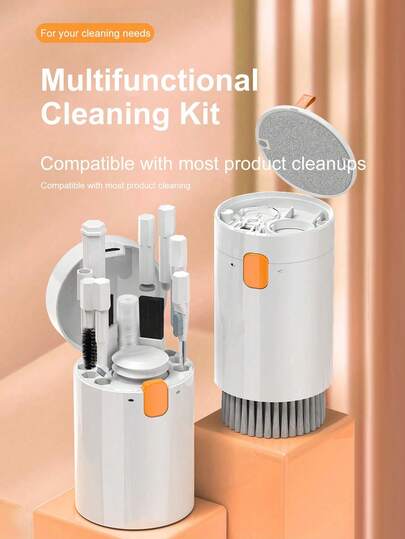 20-в-1 багатофункціональний набір для чищення: інструменти для чищення клавіатури/навушників/ноутбука/телефону (білий)