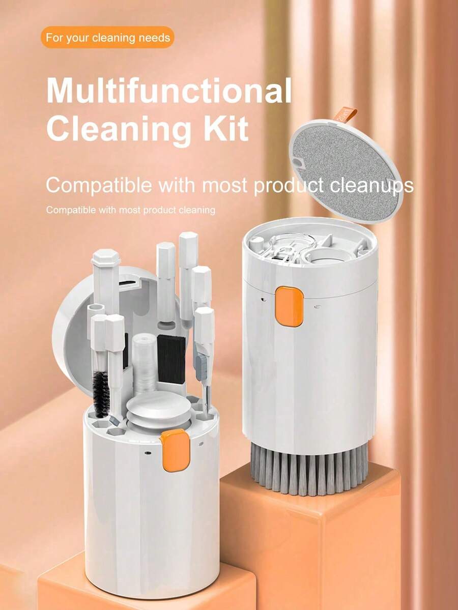 20-In-1 Multi-Functional Cleaning Kit: Keyboard/Headphone/Laptop/Phone Cleaning Tools (White) - White - View 1