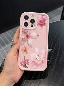 Valentine'S Day Gift For Ladies Fashion Phone Case Phone Case: 1Pc Cute Girl Light  Bow Pattern TPU Phone Case, Compatible With Apple  16 15 14 13 12 11 Pro Max,  XS XR X 8 7 Plus, Ideal Valentine'S Day Couple Holiday Gift For Girlfriend, Lover, And Family Birthday Present - 粉色 - 查看 18
