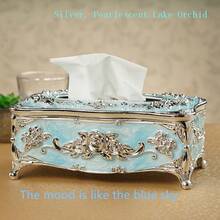 1PC European Luxury Home Desktop Tissue Box,Suitable For Living Room,Coffee Table,High-End Hotel Restaurant Kitchen,Napkin Extractor Box And Household Tissue Storage Box,The Ideal Decorative Piece For Hotel Coffee Tables And Dining Tables - Multicolor - View 18