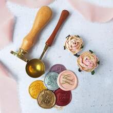 20/30/50pcs Wax Seal Stickers, Wedding Invitation Envelope Seals, Self-Adhesive Envelope Closure Stickers, Suitable For Weddings, Invitations, Envelopes, Gift Packaging, Christmas And Other Occasions - Hot Pink - View 6