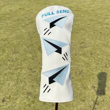 Durable Golf Club Headcover With Paper Airplane Embroidery Pattern, Fashionable Golf Headcover Suitable For Golf Equipment Accessories - Multicolor - View 11