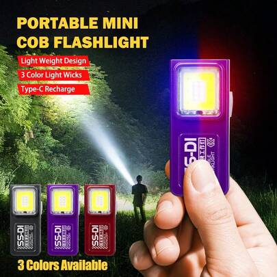 1 adet Mini Çift Işık Kaynaklı Manyetik Çalışma Lambası, Type-C Hızlı Şarj Özellikli Metal Klipsli Lamba, 20g Ultra Hafif Taşınabilir