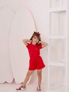 Girls' Outfit Set - New Arrival/Fashion/Party/Outing/Promotion/ - 紅色 - 查看 9