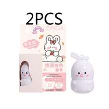 1pc Cute Rabbit Shaped Interchangeable Moisturizing Lip Balm, Lip Gloss, Hydrating, Anti-Chapping, Nourishing, Lip Care, Long-Lasting, Improves Lip Condition, Enhances Lip Color, Lip Moisturizer - Multicolor - View 9