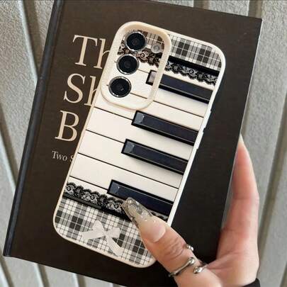 1pc TPU Lace Pattern Phone Case Compatible With Samsung Phones A15/A14/A13/A12/S24/S23/S22/S21/S20/S10/A72/A73/A71/A50/A53/A52/A32/A31/A05S