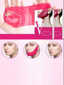 Lifting Gel Mask, Chin Lifting Patch, Hydrating Gel Ear-Hanging Mask - Multicolor - View 3