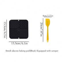 shuo ni mao yi 硅胶宠物舔食垫，猫粮垫，狗喂食垫，慢食垫 - 彩色 - 查看 15