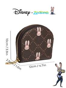 Disney Official Judy Hopps Rabbit Officer Collaboration Women's Card Holder - Cartoon Design, Cute Small Bag, Elegant Card Case, Exclusive Card Holder, Coin Purse, Compact Wallet - Multicolor - View 6
