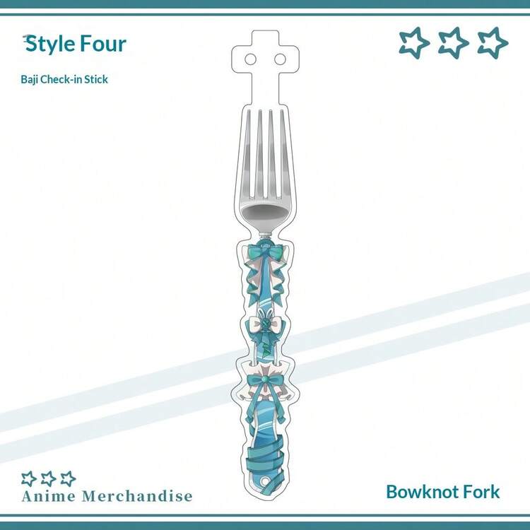 Acrylic Fandom Pins, Bow, Fork, Clapper, Tally Counter, Perfect Gift For Festivals, Birthdays - Multicolor - View 14