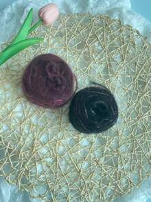 Gold Metallic Wire Mohair DIY Yarn, Soft & Warm Hand Knitting Yarn, Handmade Crafting Material - Suitable For Knitting And Crochet Enthusiasts