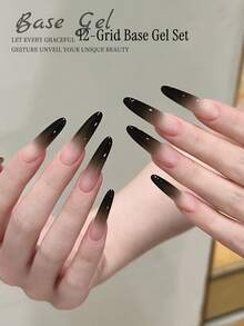 MORDDA 12 Color Pattern Gel Nail Polish, High Saturation Trending Semi-Solid Nail Gel, Professional Salon Use - 彩色 - 查看 8