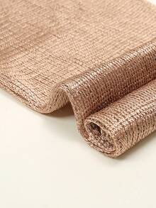 1pc Shiny Silver Thread Flat Shawl With Clasp, Suitable For Brides, Formal Dances, Graduation Ceremonies, Formal Dress Accessory - Champagne - View 3