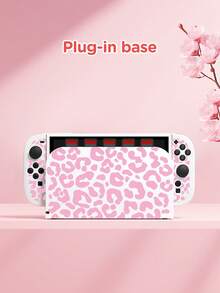 1个白色和粉色豹纹保护套，收纳包配件，兼容Switch 2 (2025)、Switch OLED、Switch NS - 保护您的游戏机，万圣节送给Switch玩家的绝佳礼物 - 彩色 - 查看 14