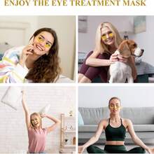 24K Gold Under Eye Patches, Collagen Eye Masks For Dark Circles And Puffiness, Reduce Wrinkles And Puffy Eyes, Refresh Your Skin, Women Skincare Eye Treatment Products - 黃金眼膜 - 查看 5