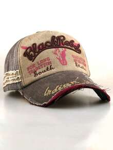 1pc 2026 New Baseball Cap, Embroidered Bull Head Design, Outdoor Sports Hat, Casual Versatile Sun Protection, Retro Style, Multi-Color Options, Distressed American Vintage Look, Unisex Spring/Autumn Adjustable Snapback Hat, Essential For Outdoor, Commuting - Multicolor - View 7