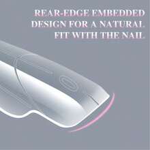 Nail Art Crystal Nail Model Butterfly Extended Nail Model Quick Phototherapy Nail Paper Free Holder With Multiple Sizes Of 150 Pieces In A Box, Petal Shaped Nail Film - Apricot - View 6