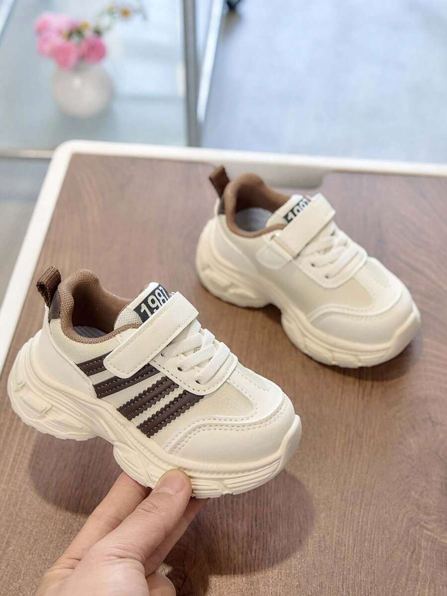 1 Pair Casual Sports Shoes, Soft Upper, Durable Non-Slip Lightweight Sole, All Season - Brown - View 1