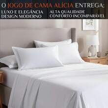 Queen Size Sheet Set Alicia 400 Thread Count Cotton Embroidered Luxury - White - View 2