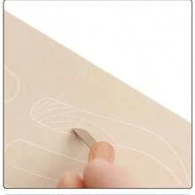 5pcs Microblading Practice Skin, Eyebrow Inkless Latex Tattoo Skin For Tattoo, Brow Makeup Practice, Silicone Skin Sheets - Apricot - View 4