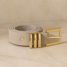Casual PU Leather Buckle - Champagne - View 3