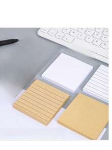 1 Pack Of 80 Sheets Self-Adhesive Labels, Sticky Notes, Student Return Slips, Memo Pads, Spare Message Pads
