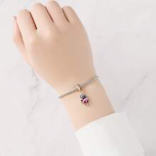 1件镀银可爱动物彩色龙凤吊坠，适合手工制作手链、项链等DIY饰品，是送给女性的绝佳礼物。 - 彩色 - 查看 3