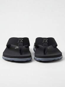 Kenner Kivah Men's Flip-Flops With Wide Straps For Comfort - Original - 灰黑色 - 查看 2