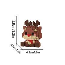 Sweetheart Cute Series, Cute Cat & Dog Building Blocks, Micro Particle Blocks, Suitable As Birthday Gift, DIY Assembly Decoration, Stress Relief Blocks, Building Block Ornament, Puzzle Blocks, Abstract Blocks. - Multicolor - View 4