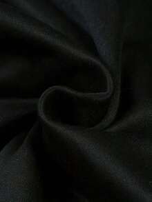 1PCS Sudadera con Estampado de Pareja con Bolsillo Canguro y Cordón - Negro 1 - Ver 4