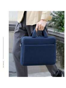 14-17.3 Inch Waterproof Laptop Briefcase, Compatible With Macbook Pro 15/16, Air 15 M2, 14-17.3 Inch HP And Asus Laptops, Ultra-Slim Messenger Bag/Shoulder Bag, Black - Multicolor - View 7