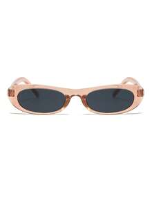 1 Pair Women's Champagne Cat Eye Retro PC Small Frame Street Style Fashion Fashion Glasses - Champagne - View 3
