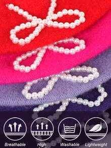 1pc Women's Wool Beret Hat With Bow Decor - Breathable Soft Casual Fashion Hat, Available In Multiple Colors - Bow-tie Beret - View 7