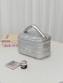 Large Capacity Minimalist Design Makeup Bag, Multi-Compartment Travel Toiletry Pouch, Suitable As Holiday Gift - Multicolor - View 16