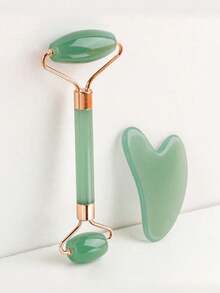 1pc/Set Heart-Shaped Dual Head Roller Massager, Eye And Face Massage Tool - Multicolor - View 1